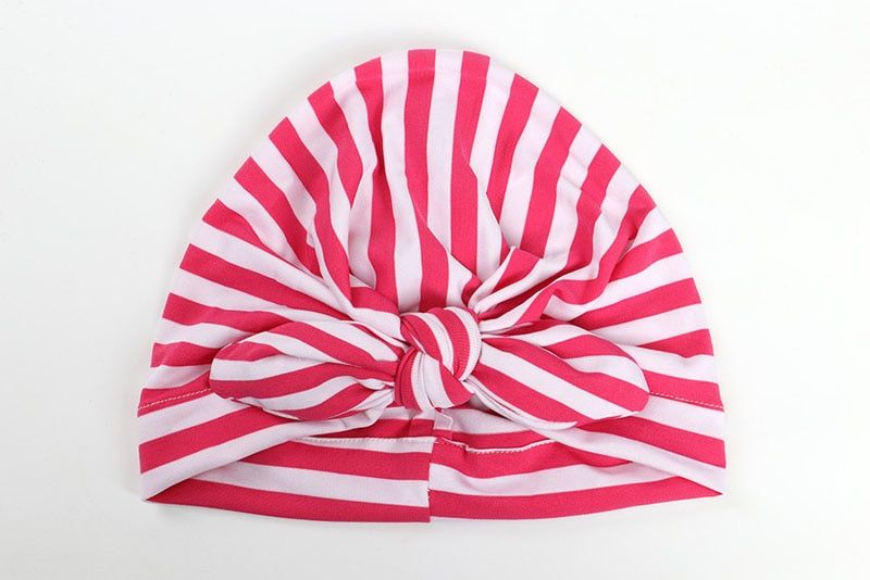 Fashion Striped Baby Hat with Bow Multicolor Elastic Infant Baby Beanie Beach Turban Cap Accessories Fashion Striped Baby Hat with Bow Multicolor Elastic Infant Baby Beanie Beach Turban Cap Accessories