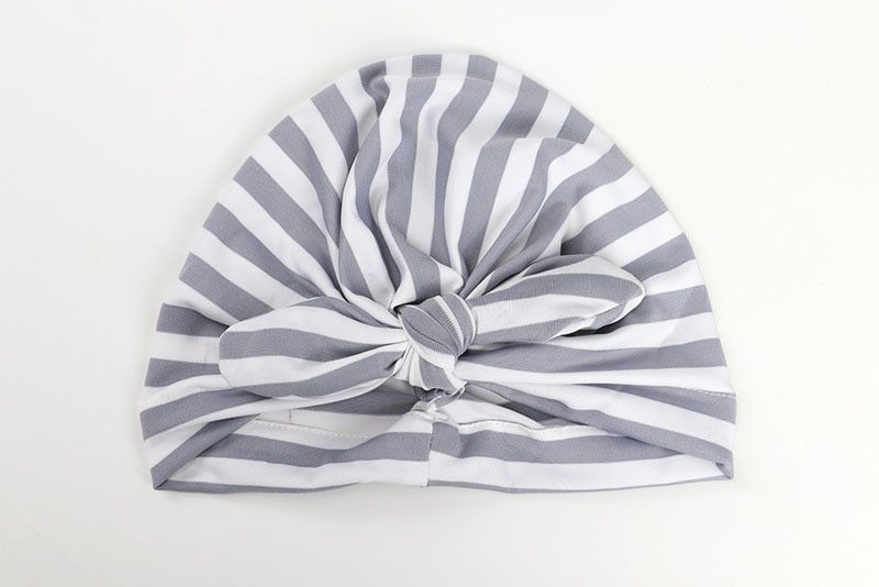 Fashion Striped Baby Hat with Bow Multicolor Elastic Infant Baby Beanie Beach Turban Cap Accessories Fashion Striped Baby Hat with Bow Multicolor Elastic Infant Baby Beanie Beach Turban Cap Accessories