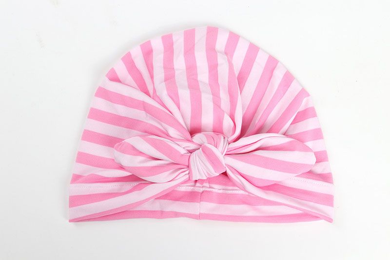 Fashion Striped Baby Hat with Bow Multicolor Elastic Infant Baby Beanie Beach Turban Cap Accessories Fashion Striped Baby Hat with Bow Multicolor Elastic Infant Baby Beanie Beach Turban Cap Accessories