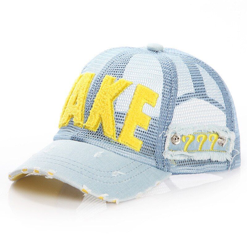 Summer Baby Hat for Boy Mesh Adjustable Children Baseball Cap Kids Denim Baby Cap for Girls Sun Hats for 2-5 Years Summer Baby Hat for Boy Mesh Adjustable Children Baseball Cap Kids Denim Baby Cap for Girls Sun Hats for 2-5 Years