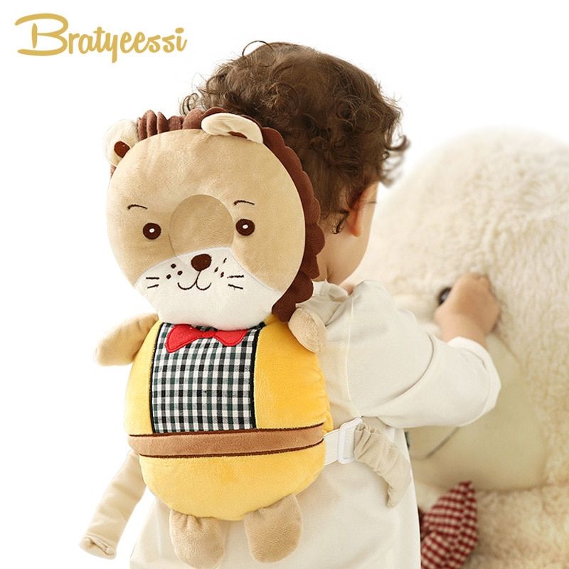 New Baby Pillow Head Protection Pad Cartoon Kids Backpack Protector Pillow Toddler Walking Assistant Baby Safety Products Size L