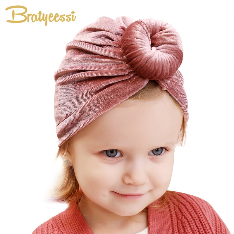 14 Colors Baby Hat for Girls Velvet Winter Hat for Kids Cap Baby Turban Hats Baby Beanie Toddler Infant Accessories 6-36M