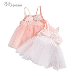 Baby Girl Cotton Romper Dress with Wings